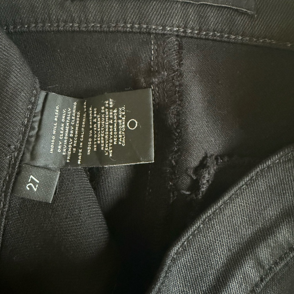 J BRAND Ashton black Skinny Coated Cargo Jean Size: 27 - Picture 7 of 8